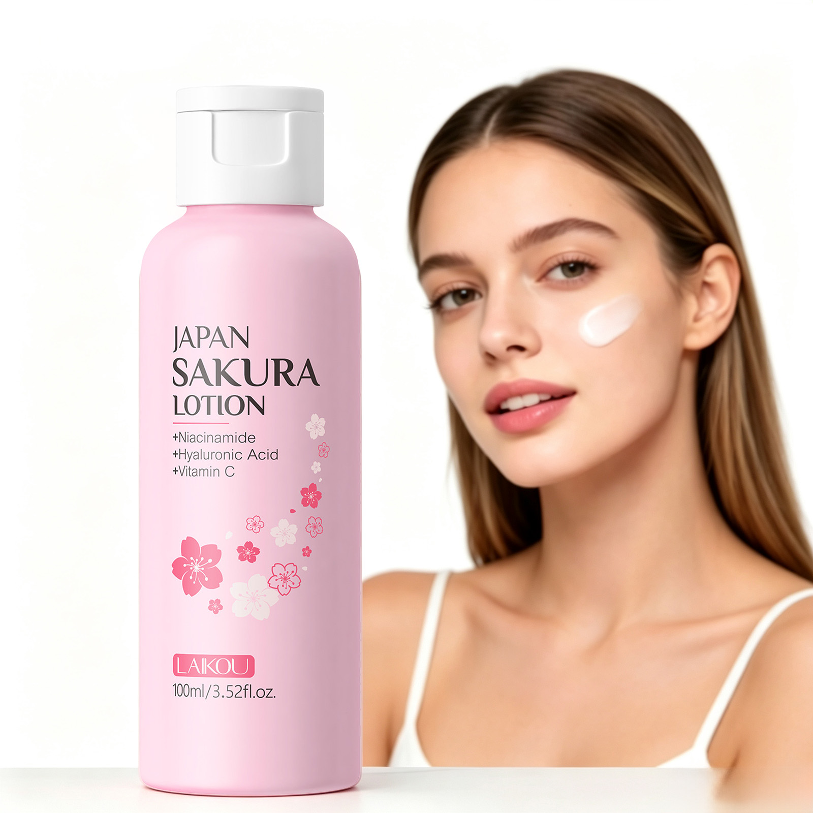 Niacinamide Pore Shrinking Essence - LAIKOU Sakura Lotion 100ml Niacinamide HA