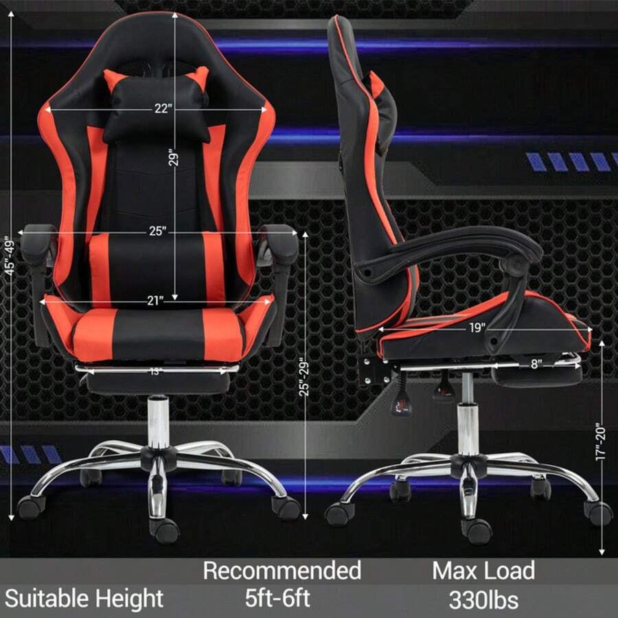 Gaming Chair With Massage Lumb - đánh giá và giá Massage