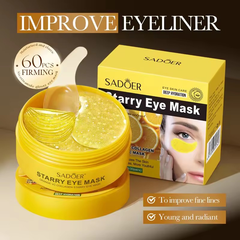 60pcs SADOER Vitamin C Crystal - đánh giá và giá Collagen Under Eye Patches