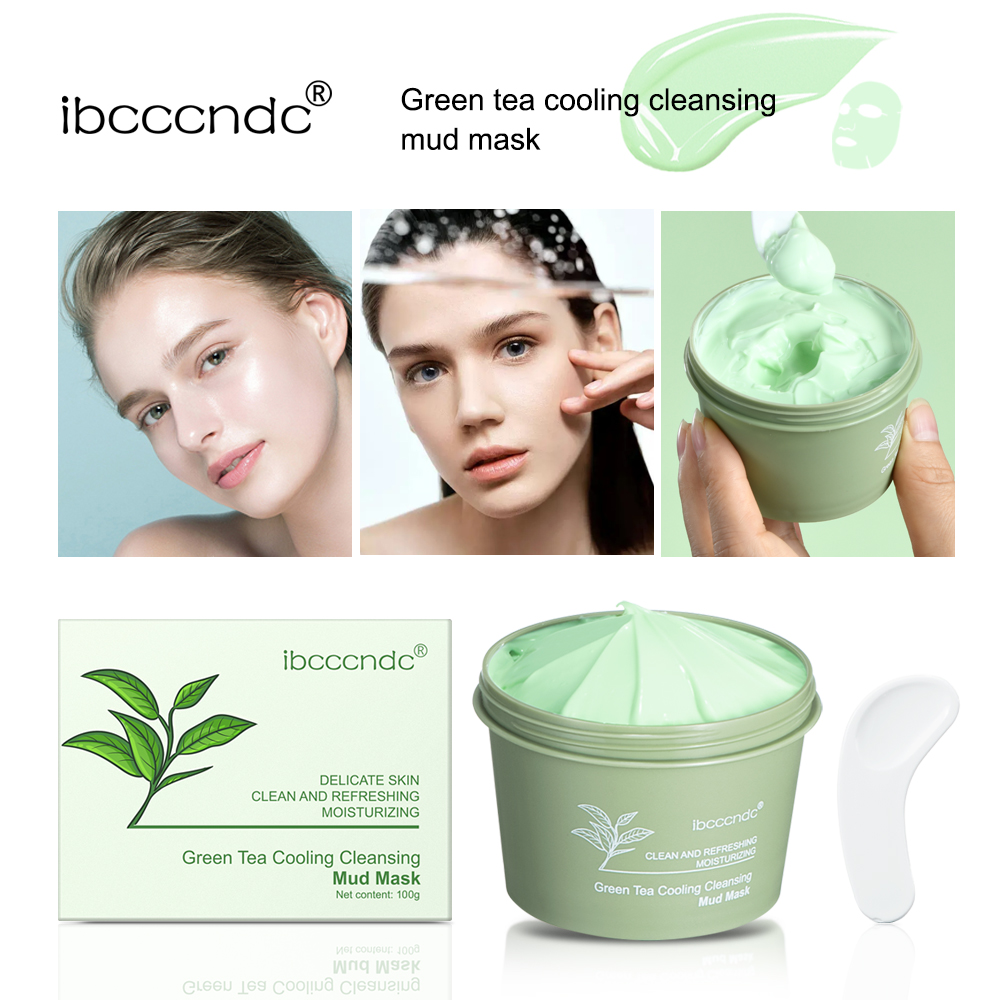 Green Tea Mud Mask Natural Ski - đánh giá và giá Green Tea Cleansing Clay Mask