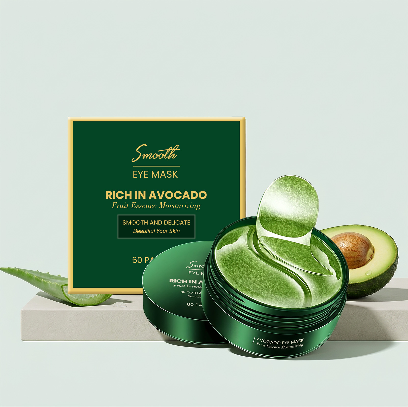 60Pcs Avocado Collagen Eye Mas - đánh giá và giá Collagen Under Eye Patches