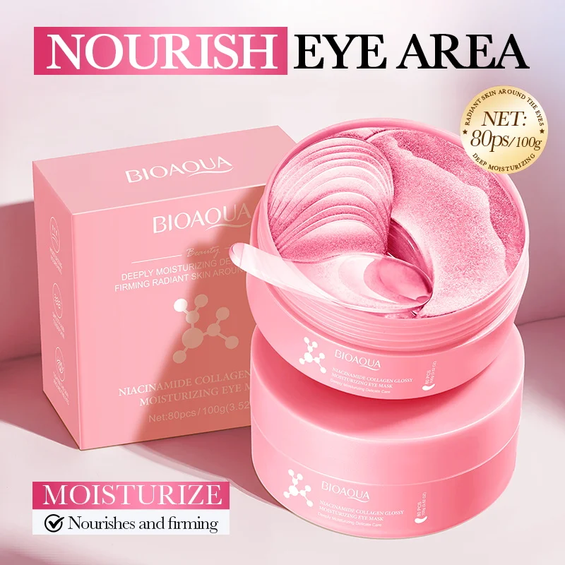 80 Pieces Niacinamide Collagen - đánh giá và giá Collagen Under Eye Patches