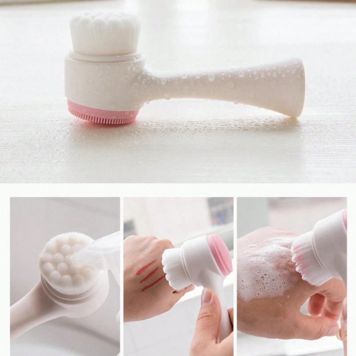 Double Sided Facial Cleanser S - đánh giá và giá Silicone Face Scrubber Electric