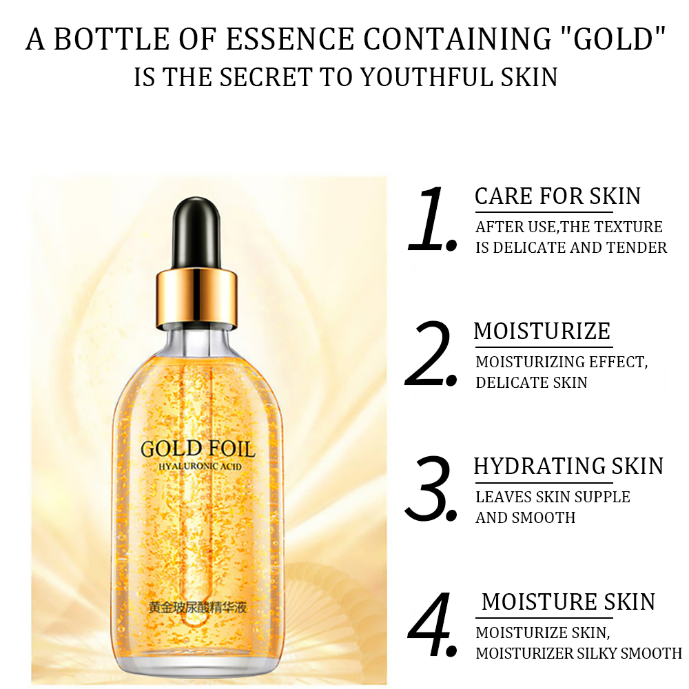 100ml 24k Gold Hyaluronic Acid - đánh giá và giá Hyaluronic Acid Facial Serum
